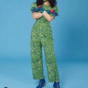 Samantha Pleet Garden Jumpsuit in Green Wallpaper 6
